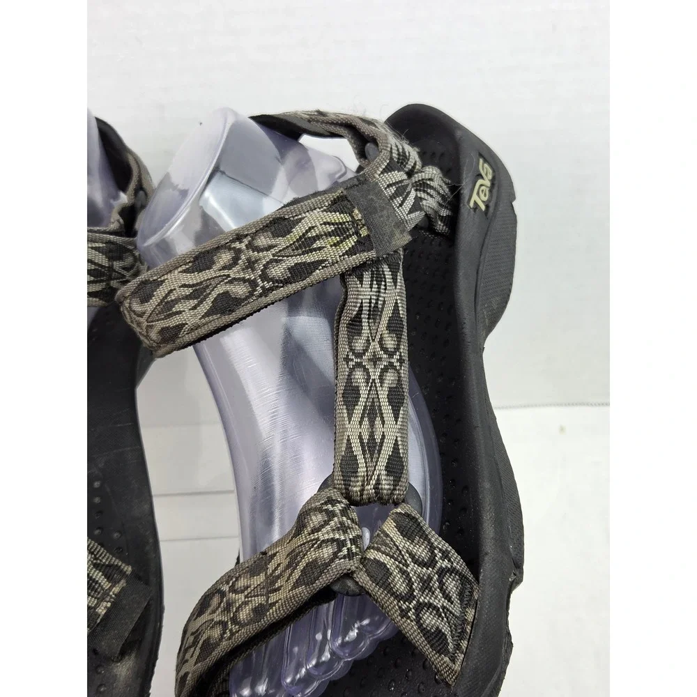 Teva Hurricane 3 Mens Sandals 12 Gray Geometric Walking Sport Casual Beach